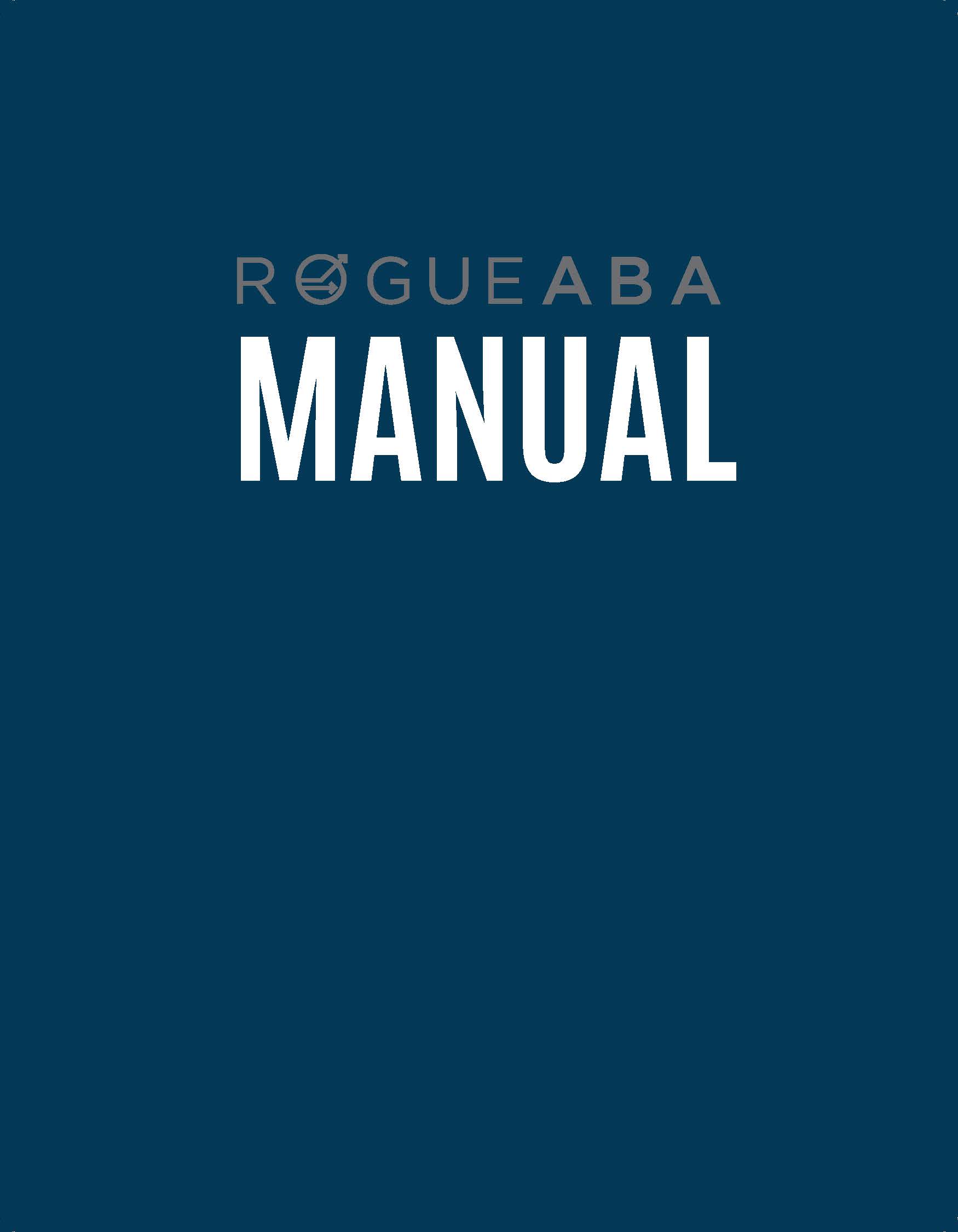 Rogue ABA Manual (5th Edition Task List)